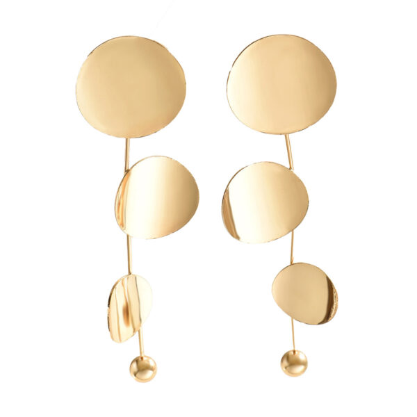 Women's Geometric Earrings Round Niche - Image 4