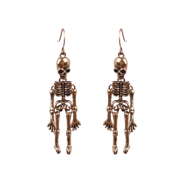 Earrings European And American Skull Skull Exaggerated Nightclub - Image 2