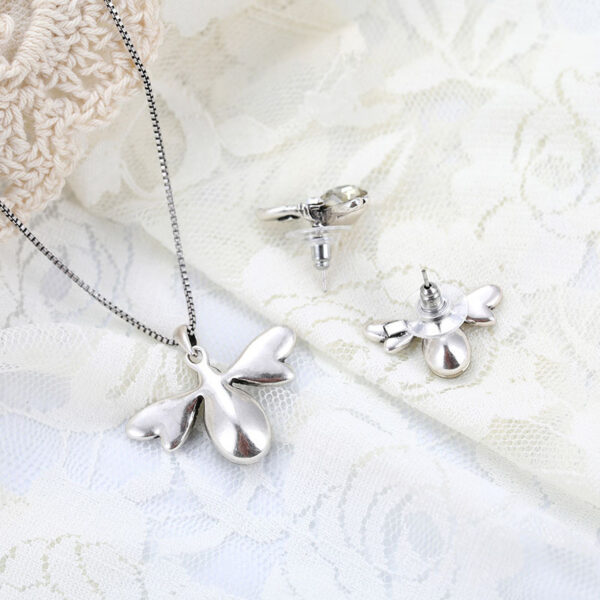 Alloy Insect Creative Necklace Earrings Two-piece Suit - Image 3