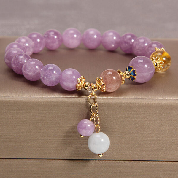 Natural Amethyst Bracelet Female Ins Niche Design - Image 2