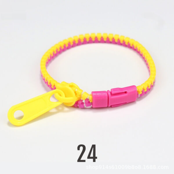 No 5 Two-color Children's Zipper Bracelet - Image 3