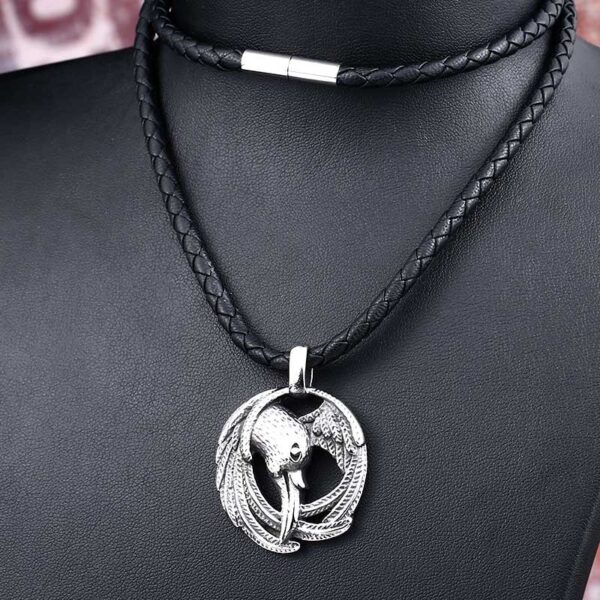 Mens Fashion Vintage Animal-shaped Stainless Steel Pendant - Image 8