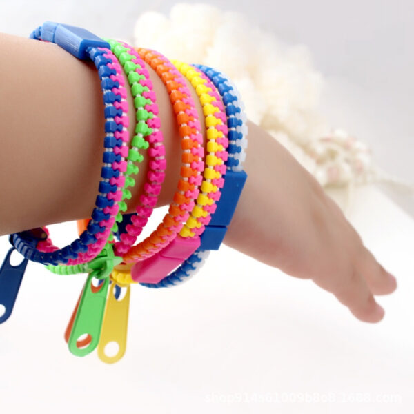 No 5 Two-color Children's Zipper Bracelet