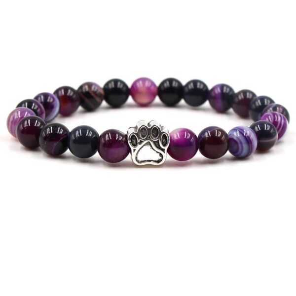 Natural Lava Stones Paw Bracelet