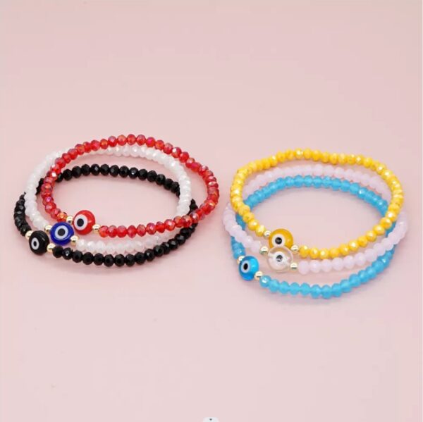 Multi-Color Fashion Cut Crystal Bracelet Simple - Image 4