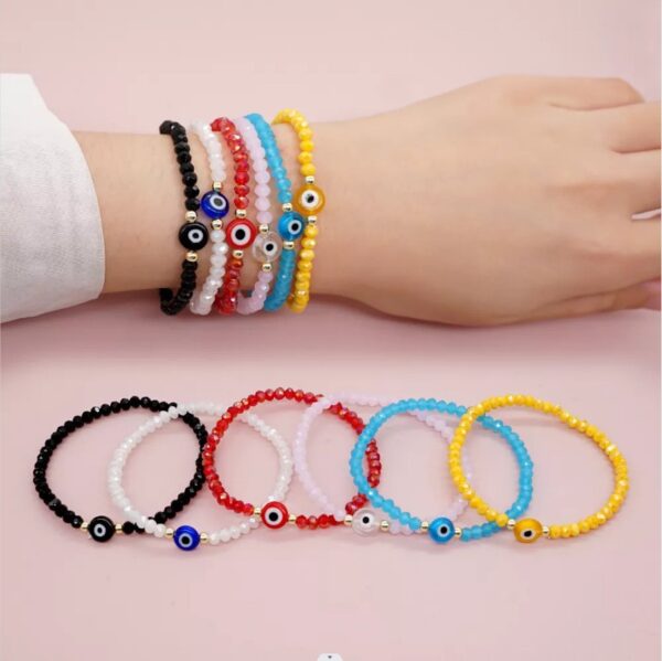 Multi-Color Fashion Cut Crystal Bracelet Simple - Image 6