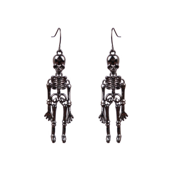 Earrings European And American Skull Skull Exaggerated Nightclub - Image 6