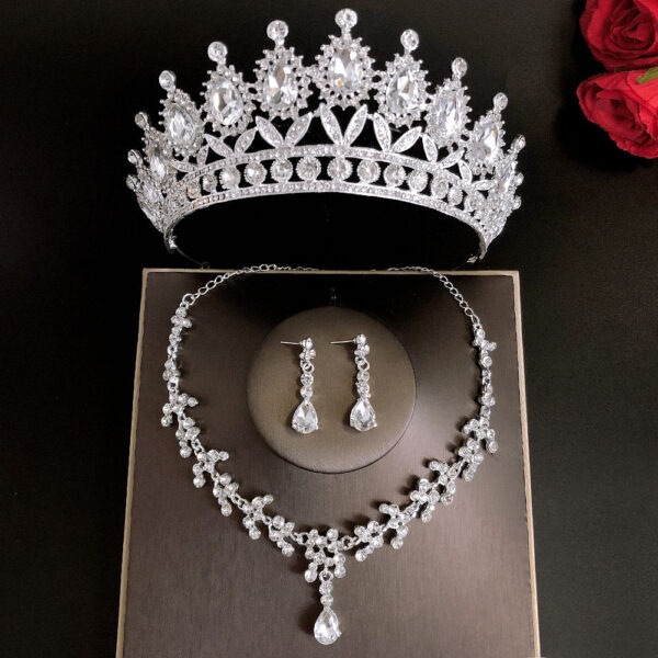 Bridal Crown Three Piece Set - Image 9