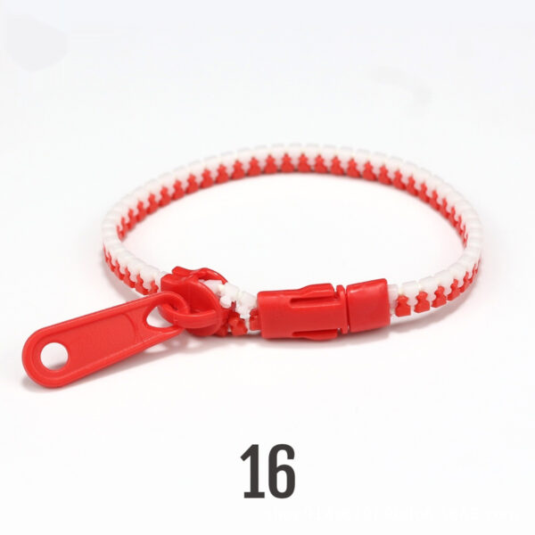 No 5 Two-color Children's Zipper Bracelet - Image 8