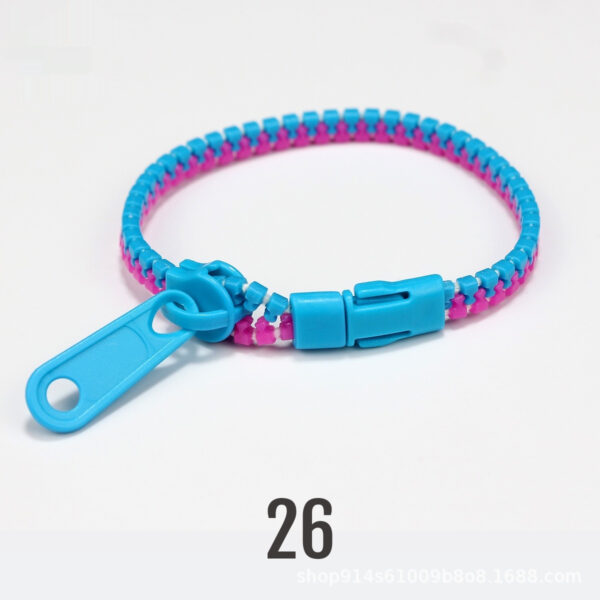 No 5 Two-color Children's Zipper Bracelet - Image 6