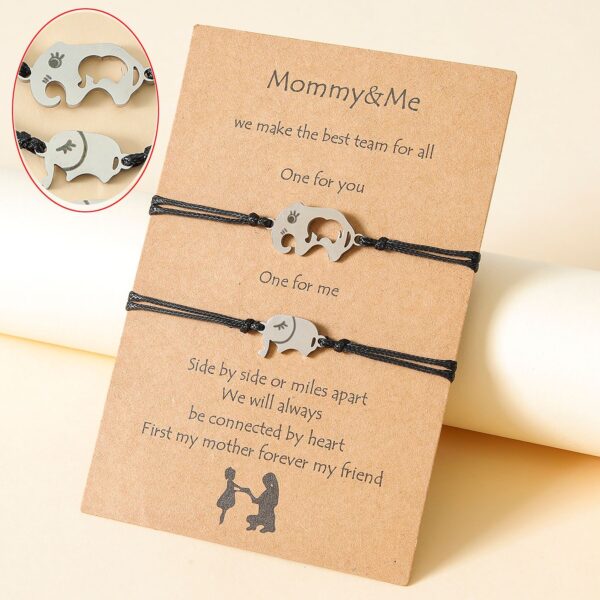 Mother's Day Card Creative Stainless Steel Bracelet