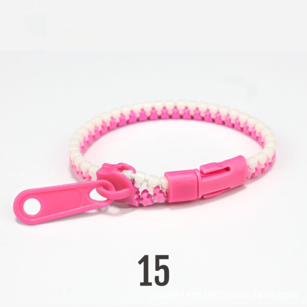 No 5 Two-color Children's Zipper Bracelet - Image 5