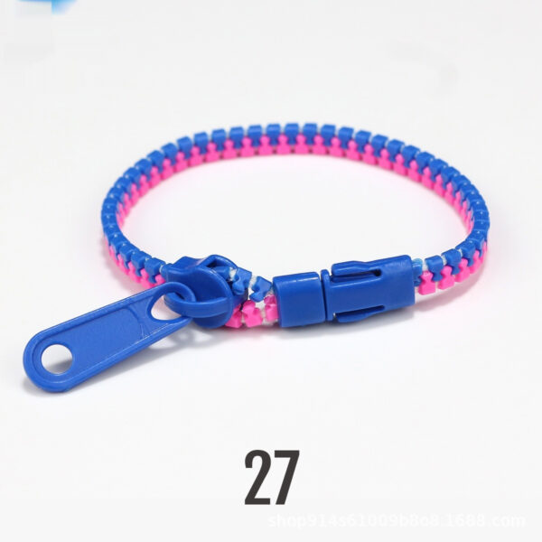 No 5 Two-color Children's Zipper Bracelet - Image 10