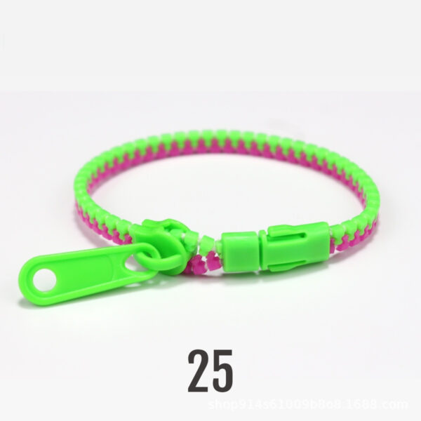 No 5 Two-color Children's Zipper Bracelet - Image 7